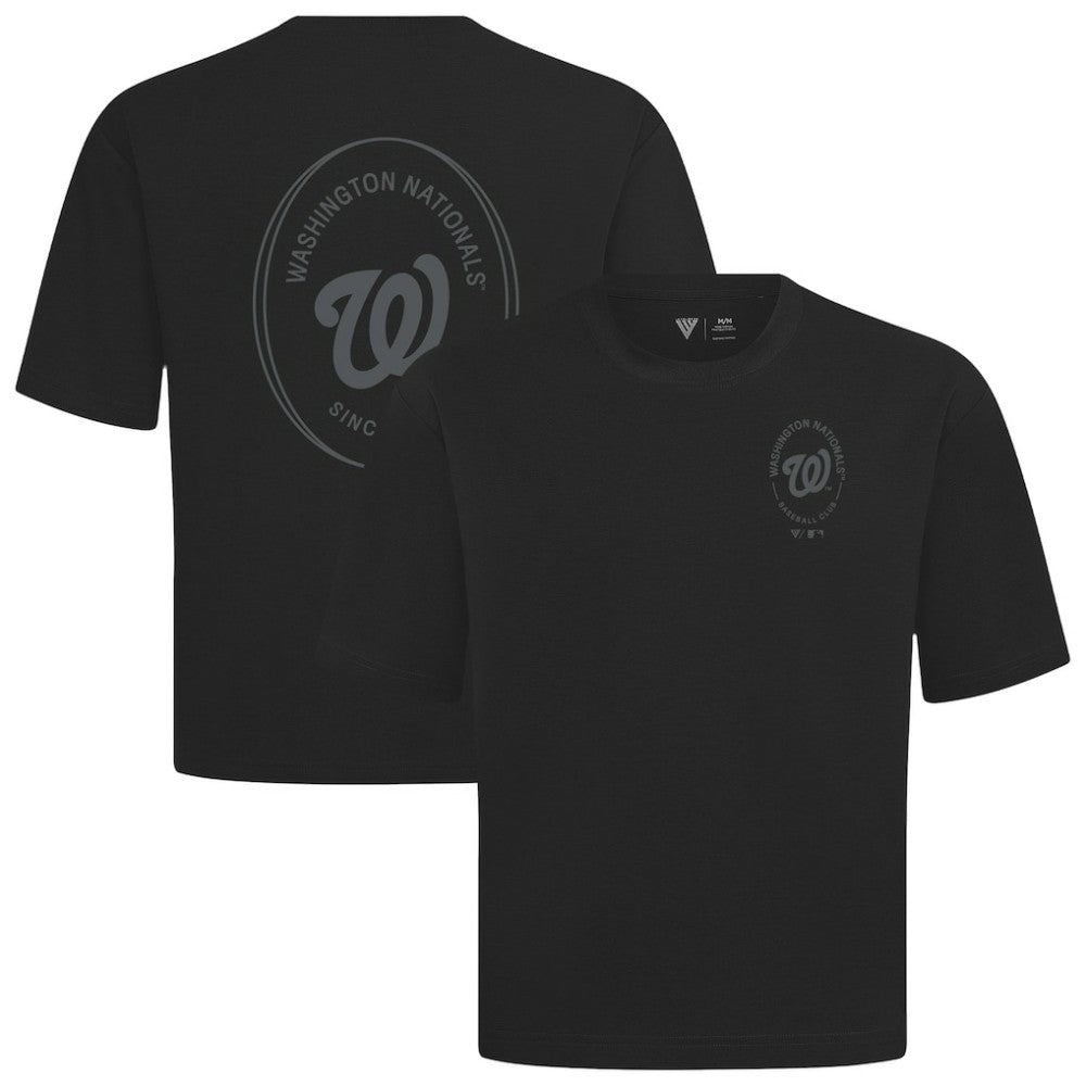 MLB Washington Nationals Levelwear Register Oversized Luxe Signature Knit T-Shirt