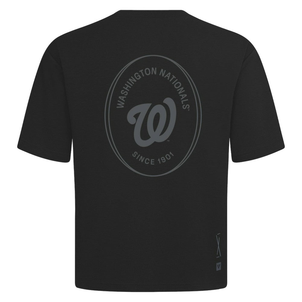 MLB Washington Nationals Levelwear Register Oversized Luxe Signature Knit T-Shirt