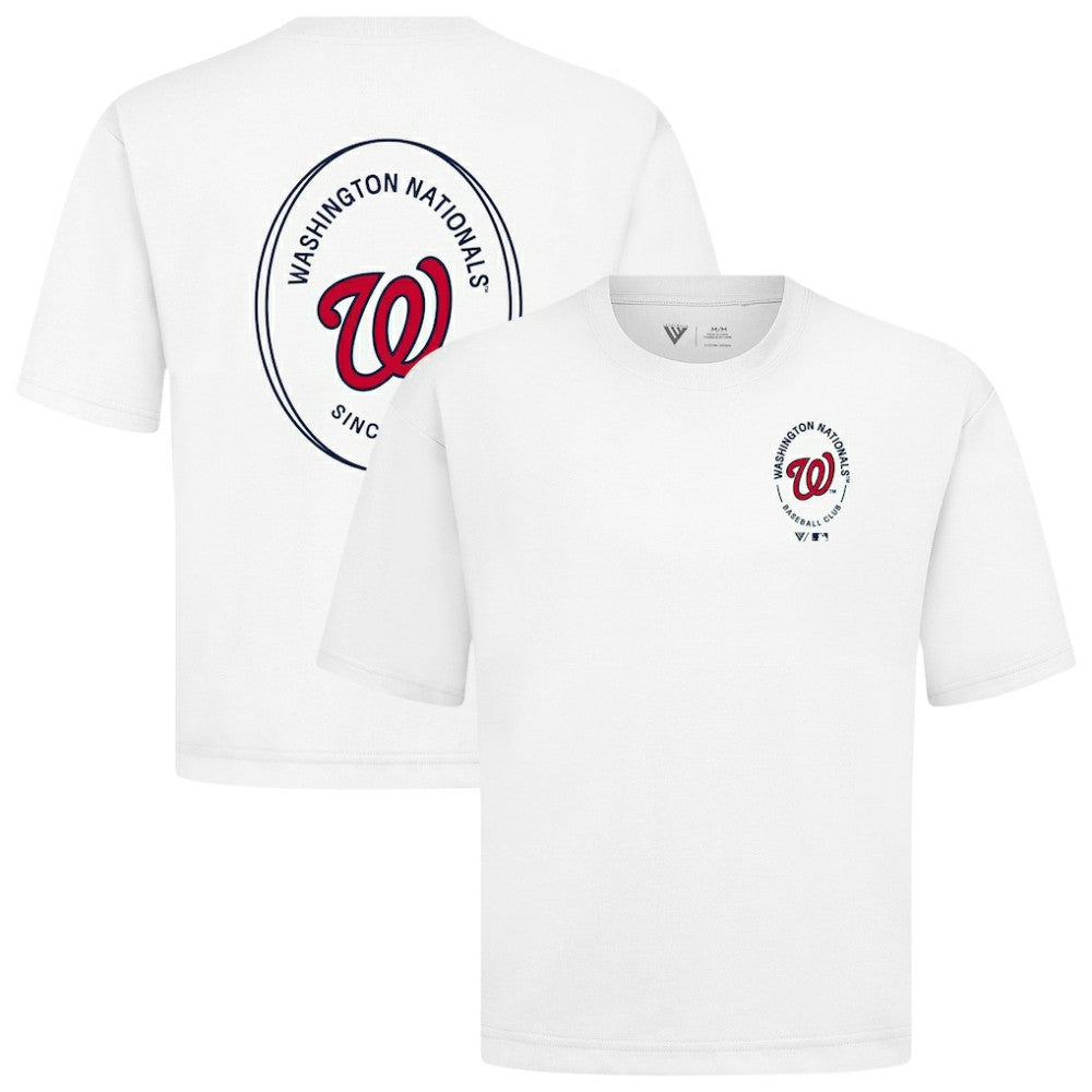MLB Washington Nationals Levelwear Register Oversized Luxe Signature Knit T-Shirt