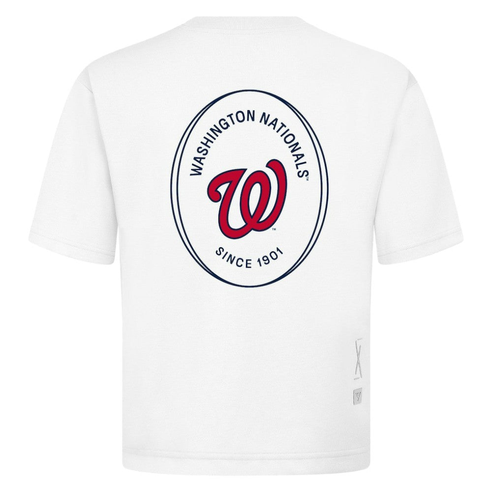 MLB Washington Nationals Levelwear Register Oversized Luxe Signature Knit T-Shirt