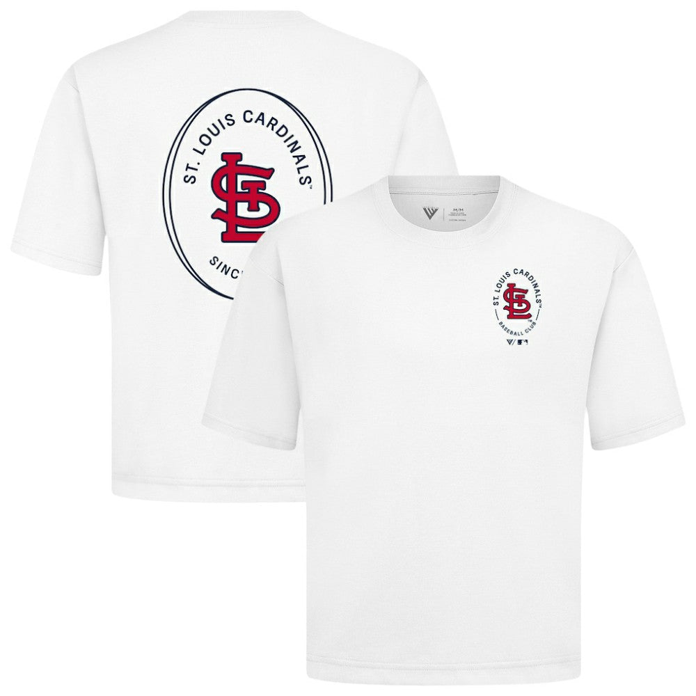 MLB St. Louis Cardinals Levelwear Register Oversized Luxe Signature Knit T-Shirt