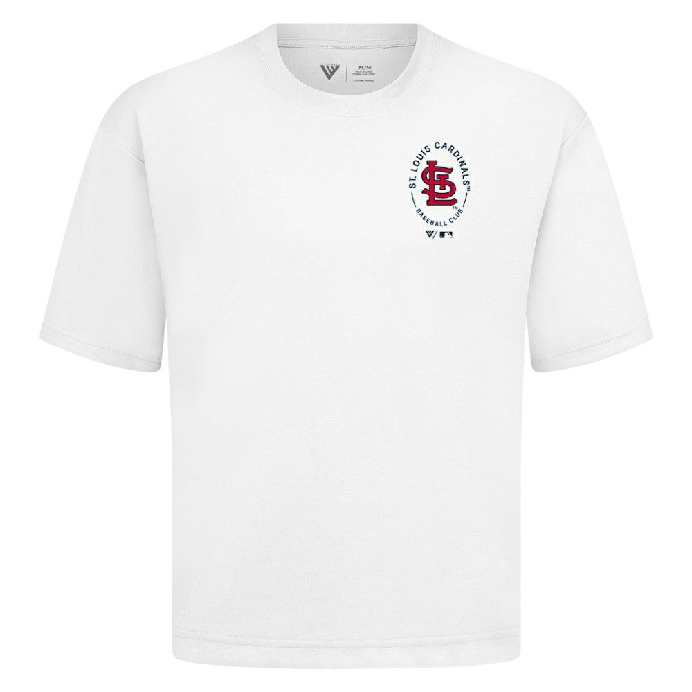 MLB St. Louis Cardinals Levelwear Register Oversized Luxe Signature Knit T-Shirt