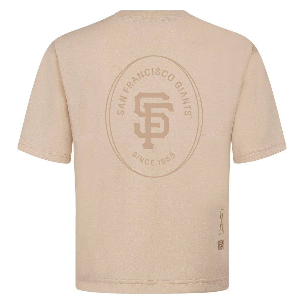 MLB San Francisco Giants Levelwear Register Oversized Luxe Signature Knit T-Shirt