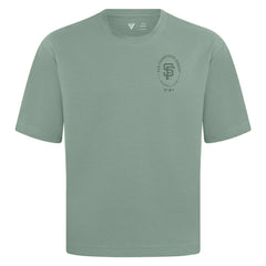 MLB San Francisco Giants Levelwear Register Oversized Luxe Signature Knit T-Shirt