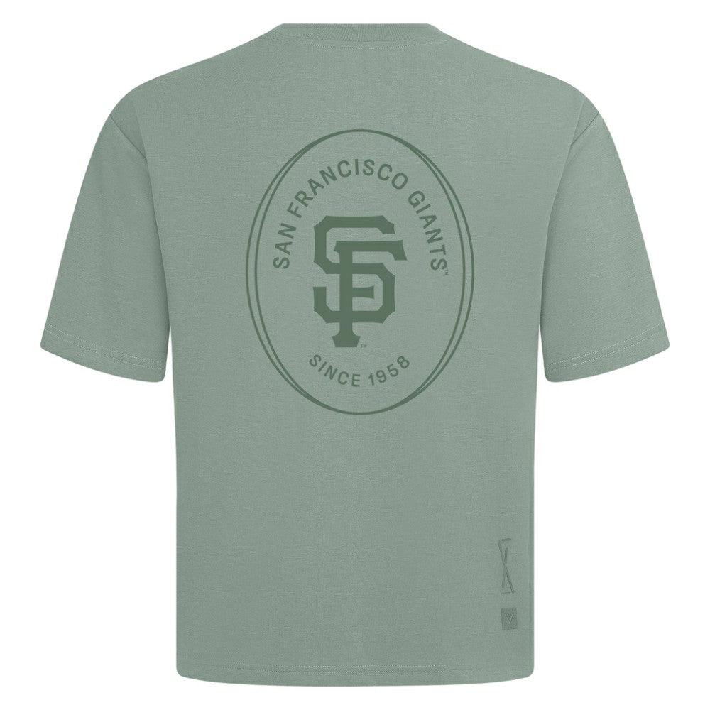 MLB San Francisco Giants Levelwear Register Oversized Luxe Signature Knit T-Shirt