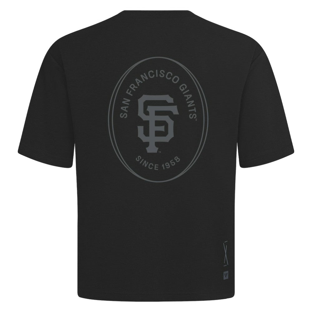 MLB San Francisco Giants Levelwear Register Oversized Luxe Signature Knit T-Shirt
