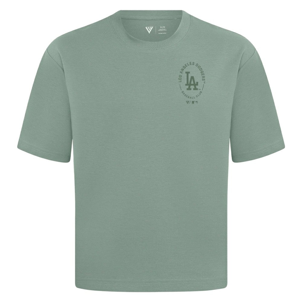 MLB Los Angeles Dodgers Levelwear Register Oversized Luxe Signature Knit T-Shirt