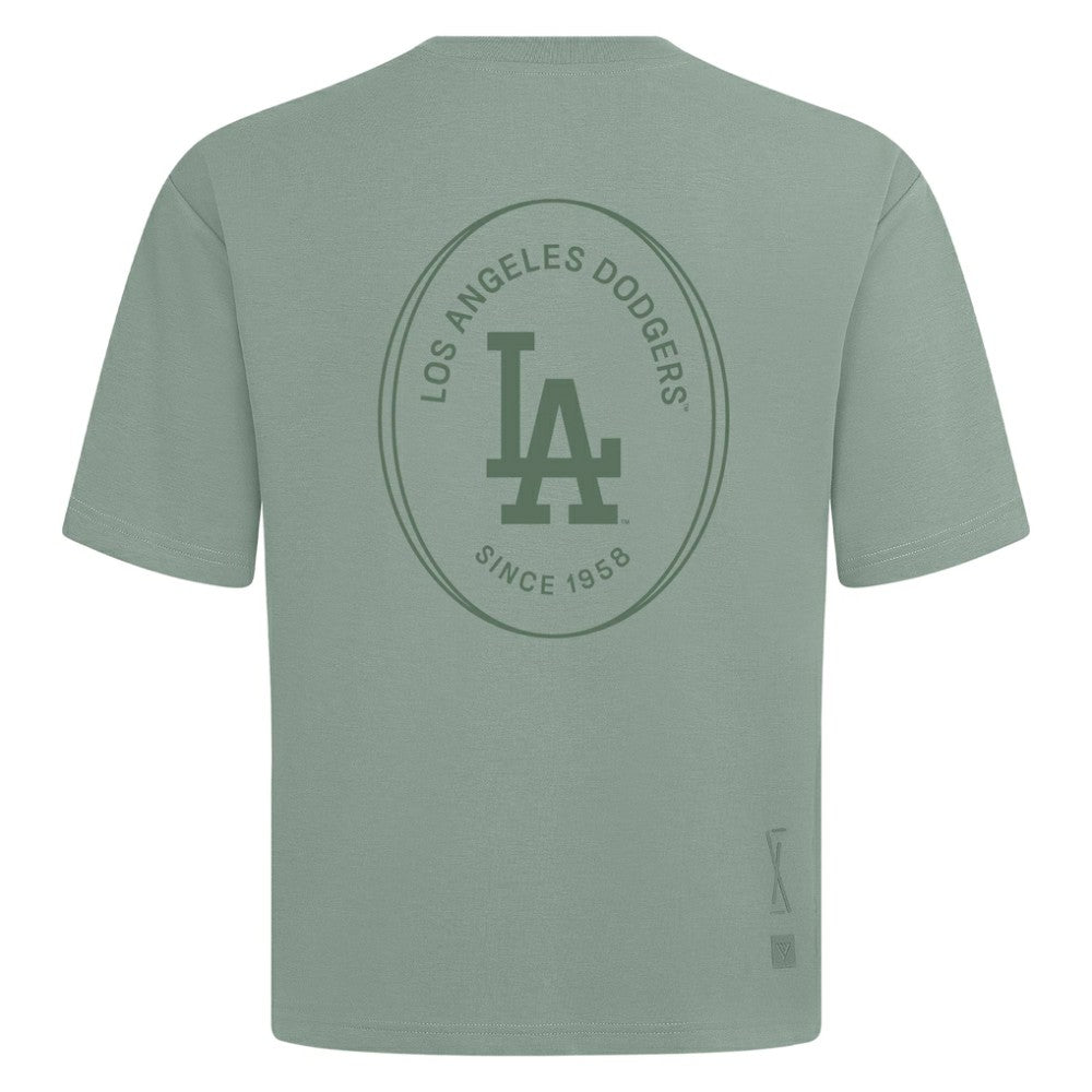 MLB Los Angeles Dodgers Levelwear Register Oversized Luxe Signature Knit T-Shirt