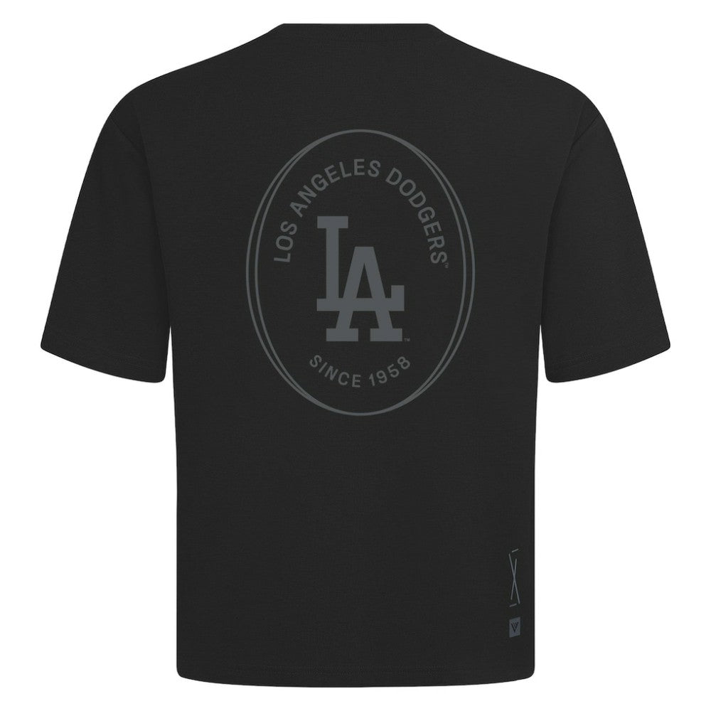 MLB Los Angeles Dodgers Levelwear Register Oversized Luxe Signature Knit T-Shirt