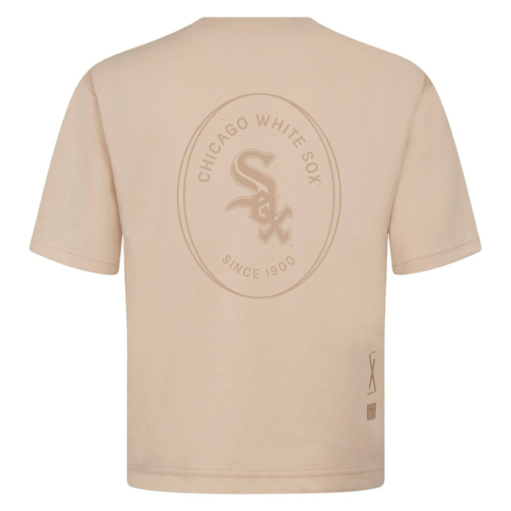MLB Chicago White Sox Levelwear Register Oversized Luxe Signature Knit T-Shirt