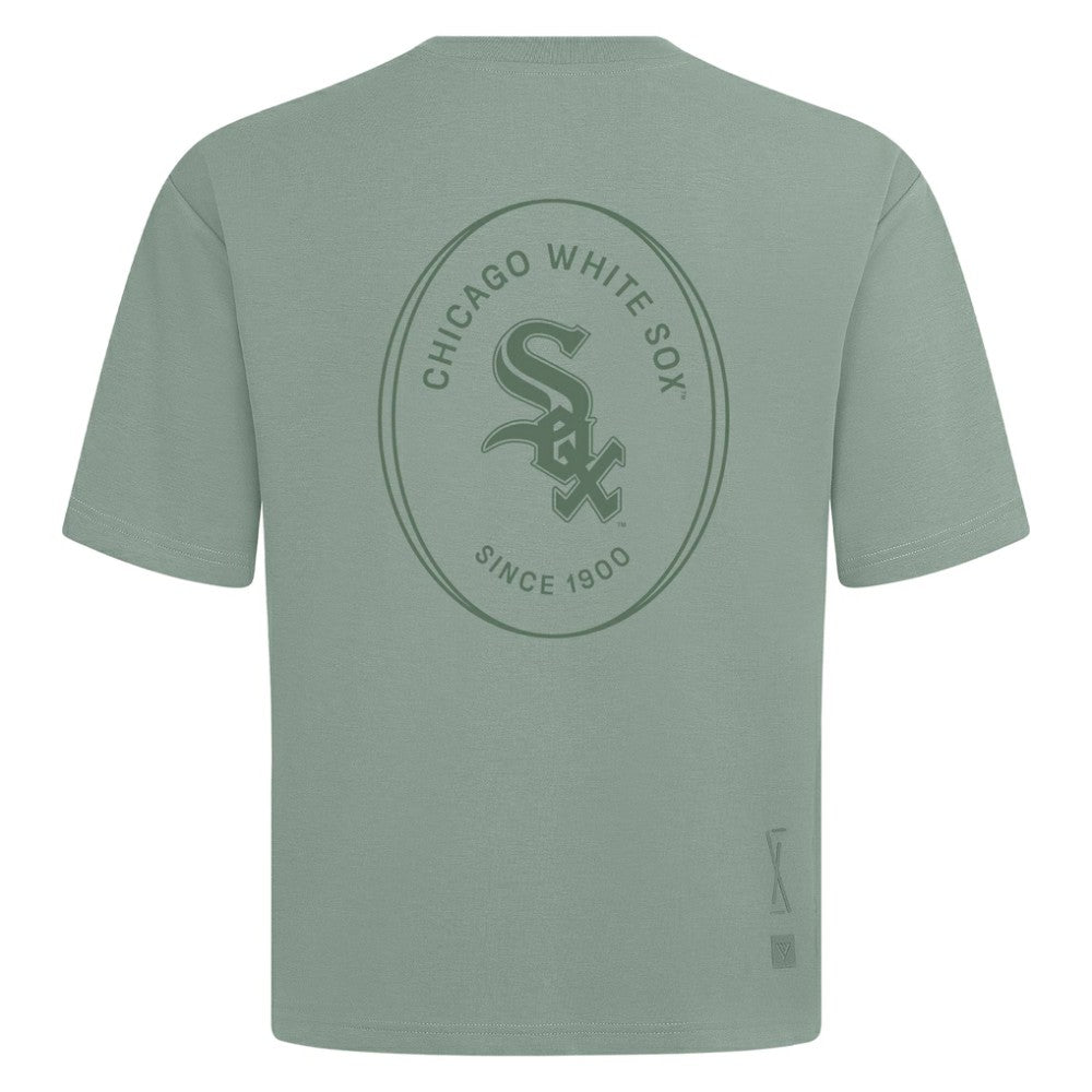 MLB Chicago White Sox Levelwear Register Oversized Luxe Signature Knit T-Shirt