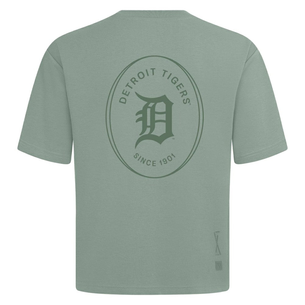 MLB Detroit Tigers Levelwear Register Oversized Luxe Signature Knit T-Shirt