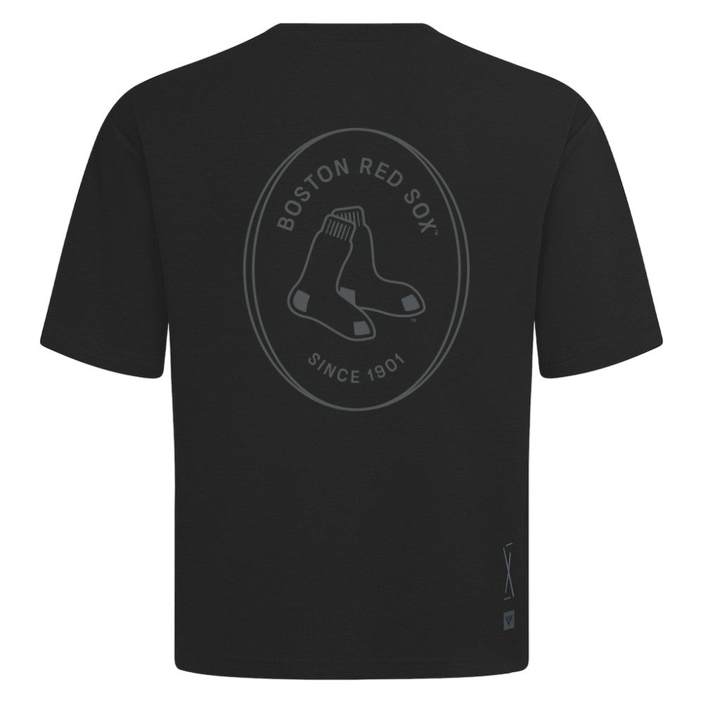 MLB Boston Red Sox Levelwear Register Oversized Luxe Signature Knit T-Shirt