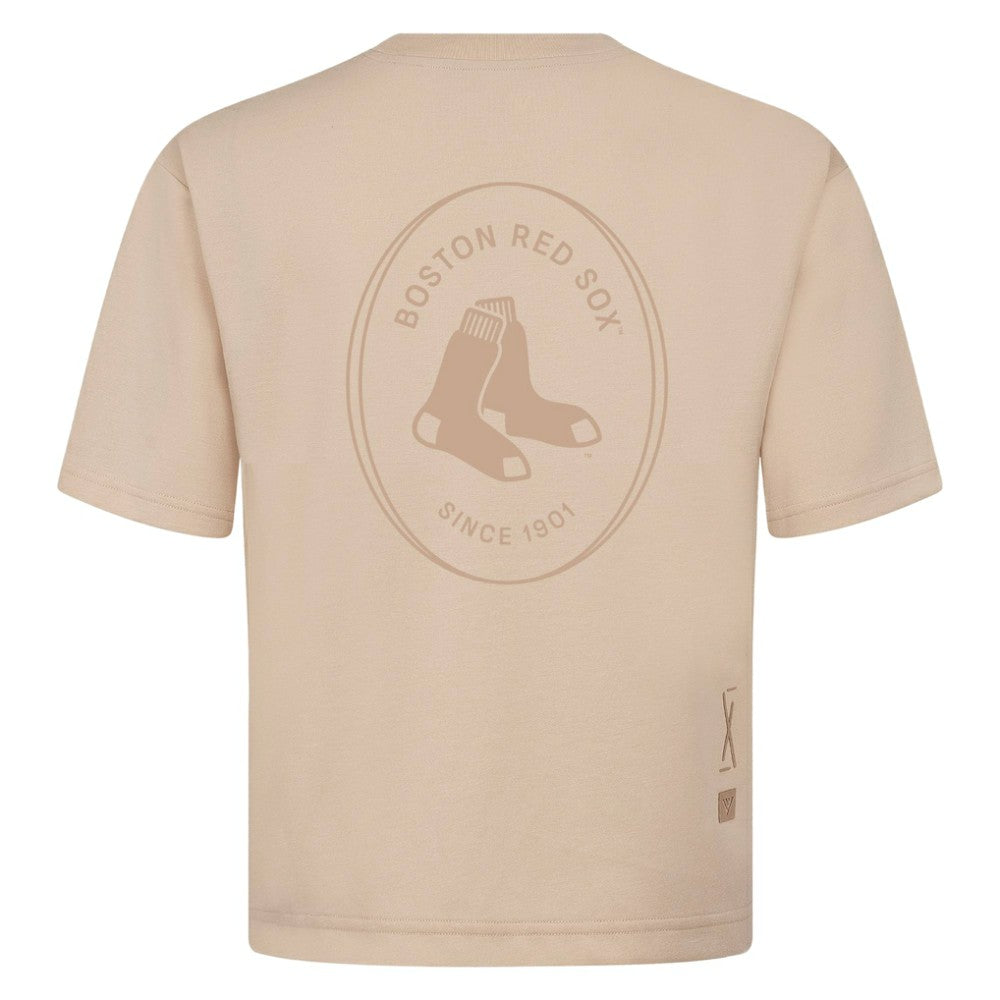 MLB Boston Red Sox Levelwear Register Oversized Luxe Signature Knit T-Shirt