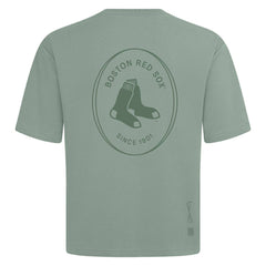 MLB Boston Red Sox Levelwear Register Oversized Luxe Signature Knit T-Shirt