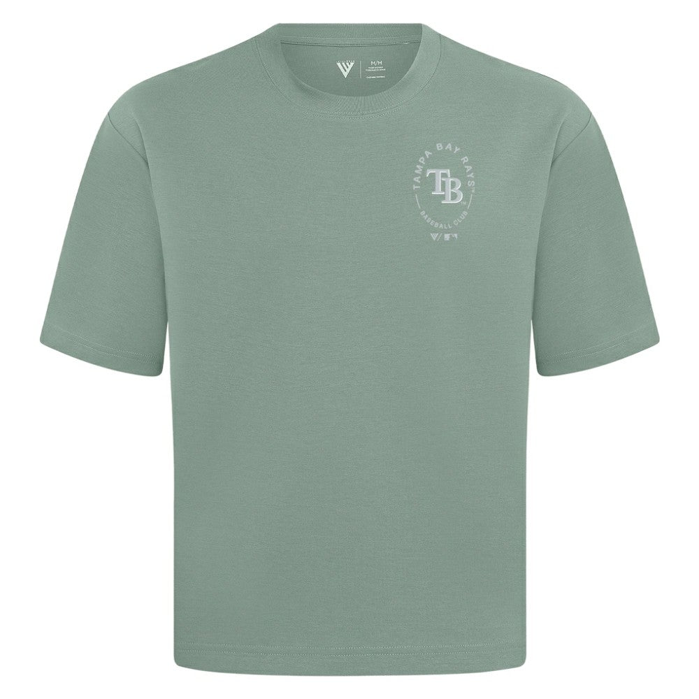MLB Tampa Bay Rays Levelwear Register Oversized Luxe Signature Knit T-Shirt