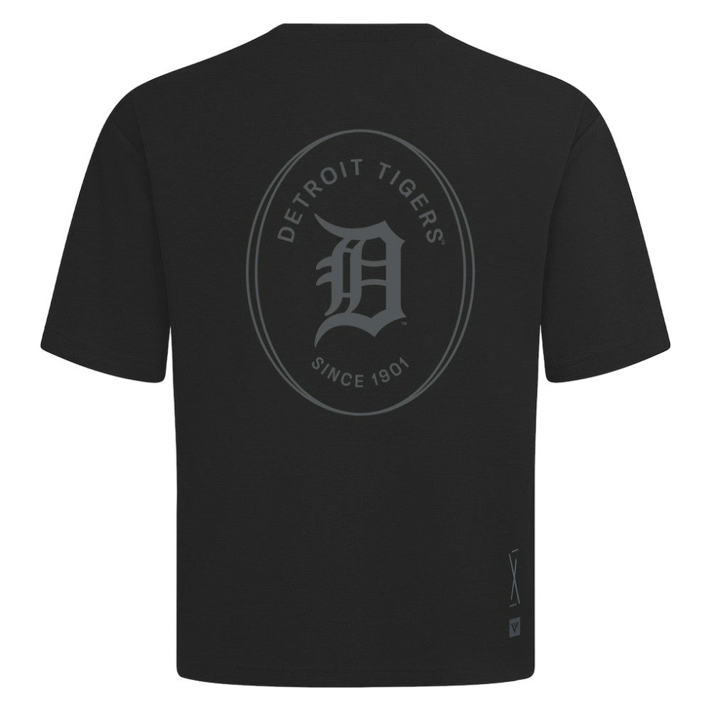MLB Detroit Tigers Levelwear Register Oversized Luxe Signature Knit T-Shirt