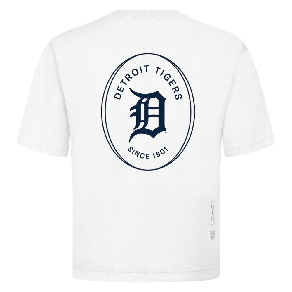 MLB Detroit Tigers Levelwear Register Oversized Luxe Signature Knit T-Shirt