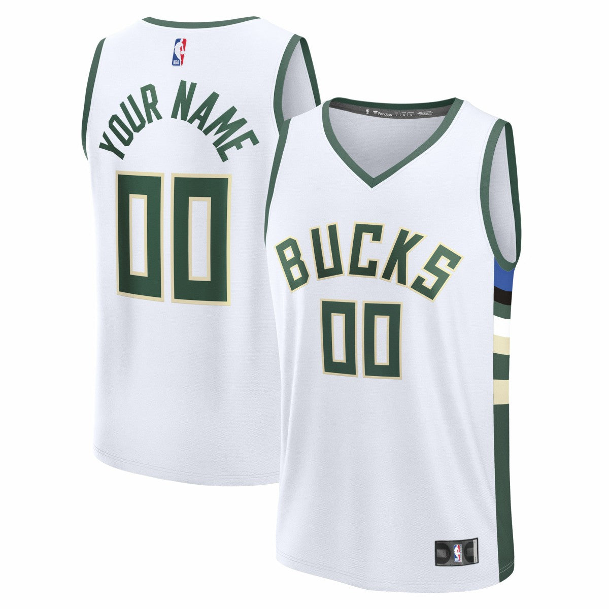 NBA Milwaukee Bucks Fast Break Custom Jersey
