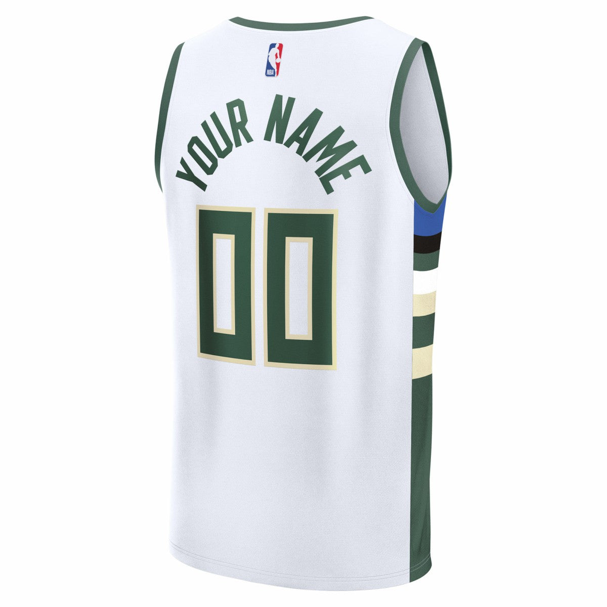 NBA Milwaukee Bucks Fast Break Custom Jersey