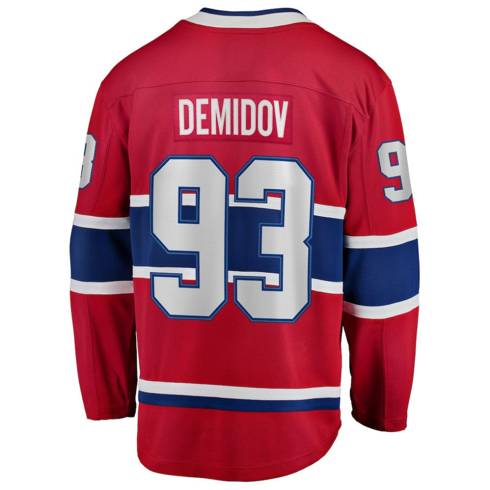NHL Red Ivan Demidov Montreal Canadiens Fanatics Home Breakaway Jersey
