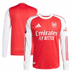 Arsenal 2025/26 Home Long Sleeve Jersey - Adidas Red