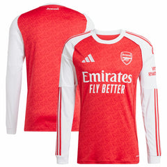 Arsenal 2025/26 Home Replica Long Sleeve Jersey - Adidas Red