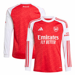 Arsenal Youth 2025/26 Home Replica Long Sleeve Jersey - Adidas Red