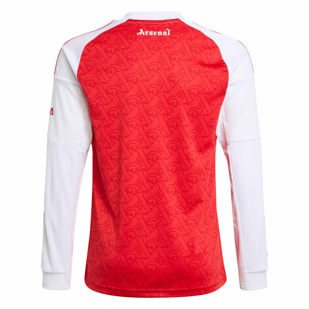 Arsenal Youth 2025/26 Home Replica Long Sleeve Jersey - Adidas Red
