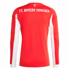 Bayern Munich 2025/26 Home Replica Long Sleeve Jersey - Adidas Red