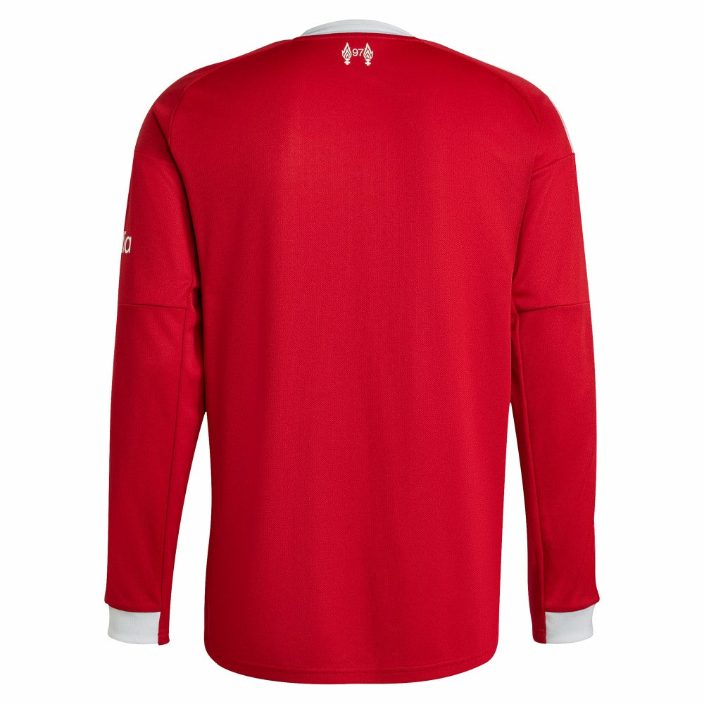 Liverpool 2025/26 Home Replica Long Sleeve Jersey - Adidas Red