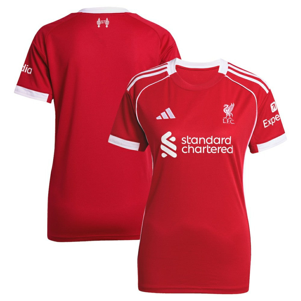 Liverpool Women's 2025/26 Home Replica Jersey - Adidas Red