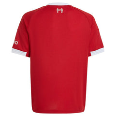 Liverpool Youth 2025/26 Home Replica Jersey - Adidas Red