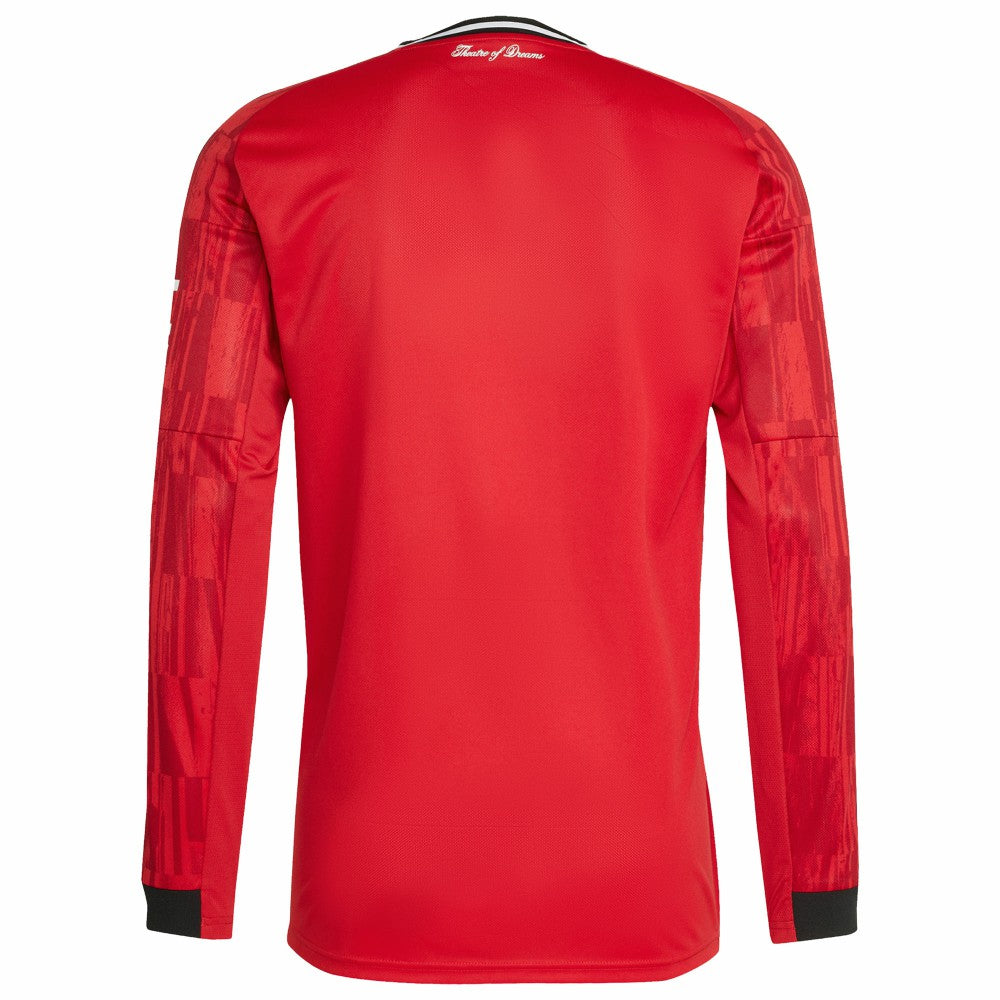 Manchester United Home 2025/26 Replica Long Sleeve Jersey - Adidas Red