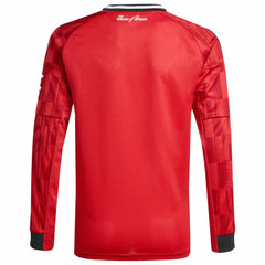 Manchester United Youth Home 2025/26 Replica Long Sleeve Jersey - Adidas Red