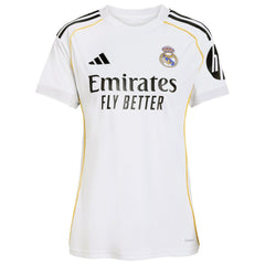 Real Madrid Women's 2025/26 Home Replica Jersey - Adidas White