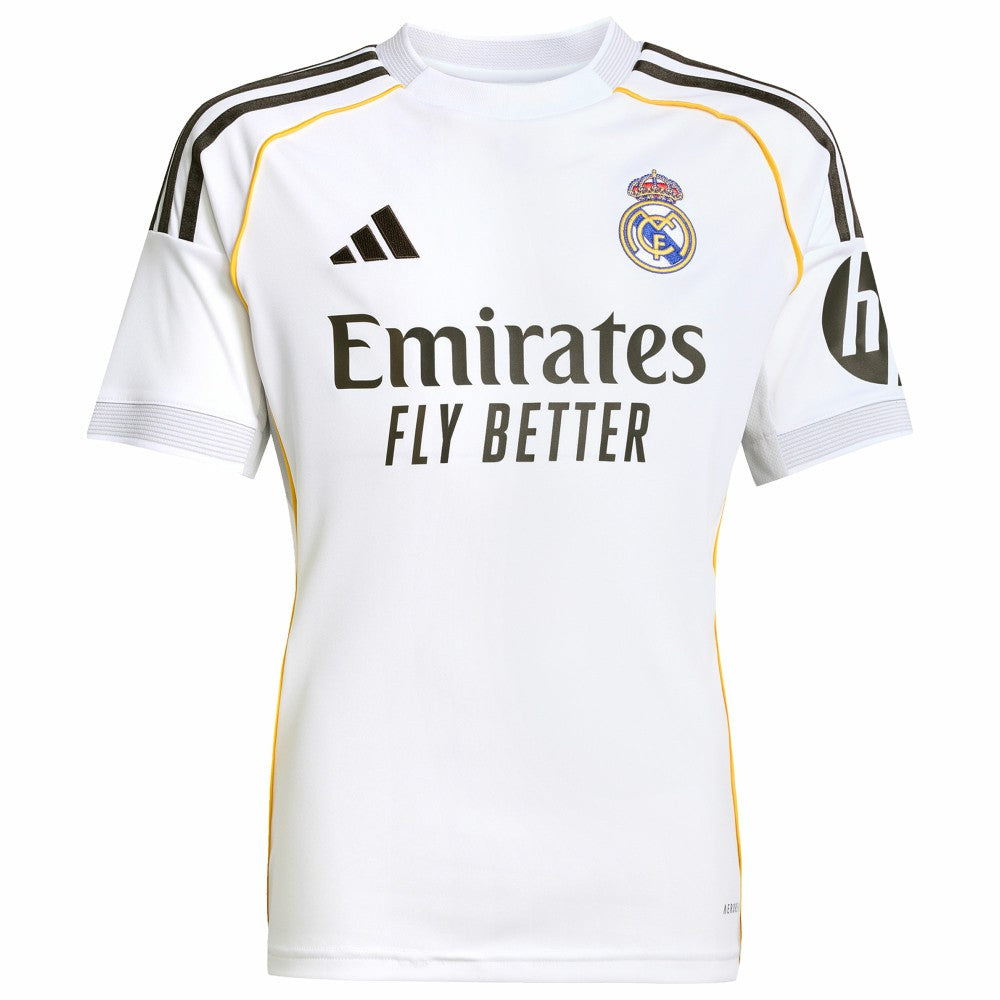 Real Madrid Youth 2025/26 Home Replica Jersey - Adidas White