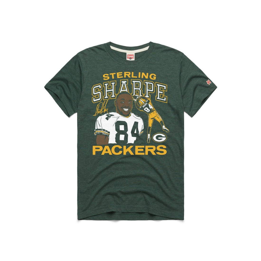 Sterling Sharpe  Homage Unisex HOF Player Graphic Tri-Blend T-Shirt - Green Bay Packers