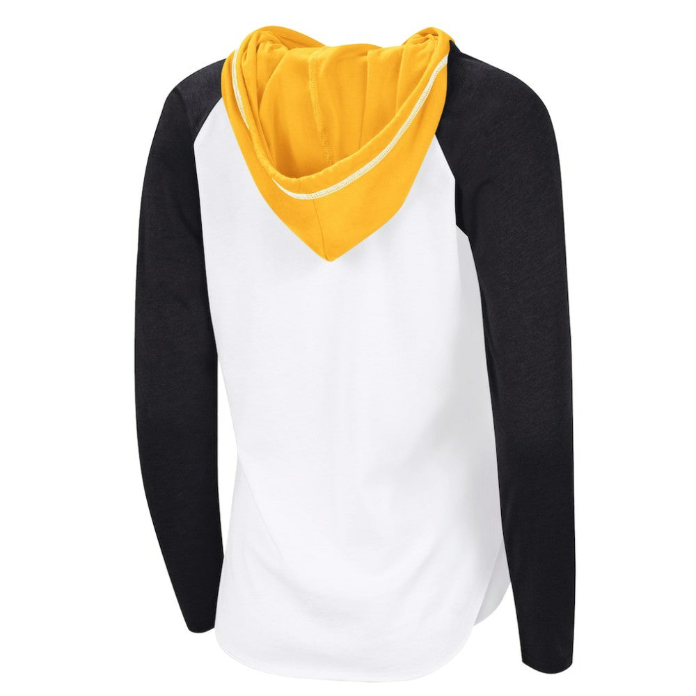 NHL White Boston Bruins G-III 4Her by Carl Banks Women's MVP Hooded Long-Sleeve T-Shirt