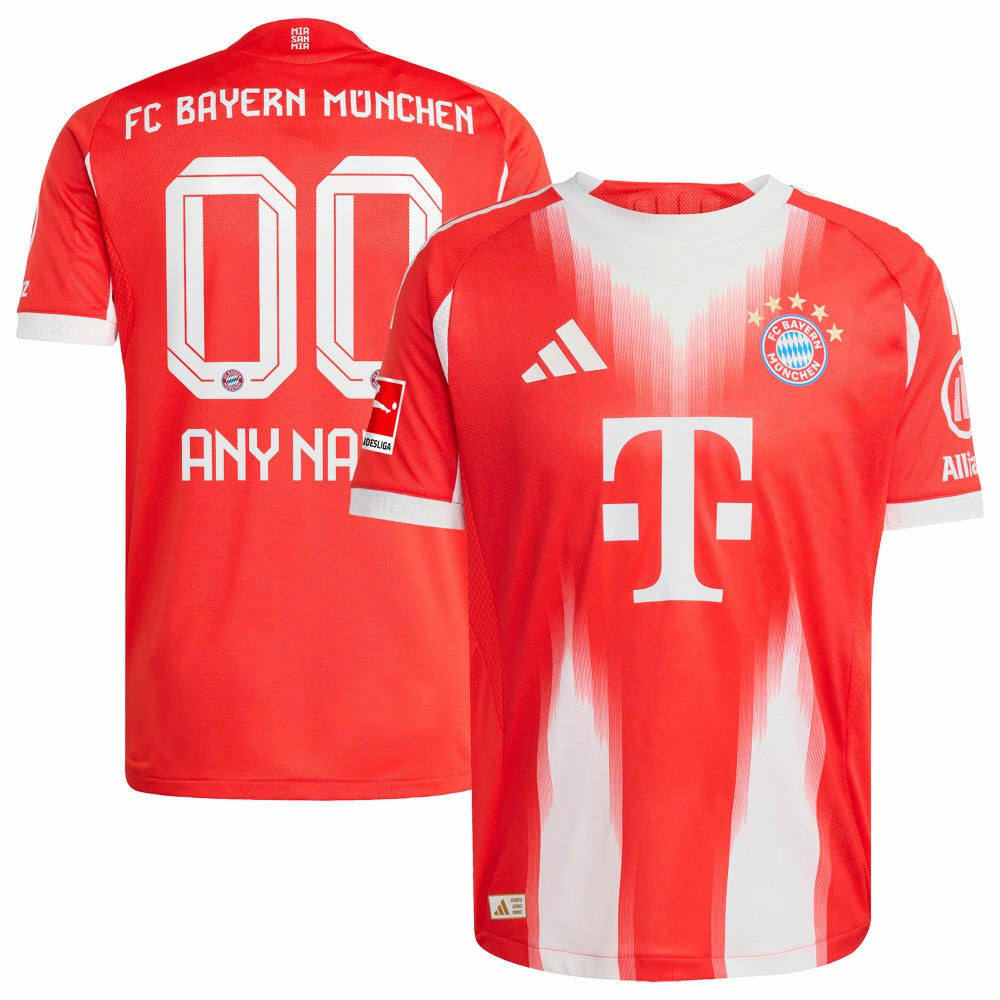 Bayern Munich 2025/26 Home Custom Jersey - Adidas Red