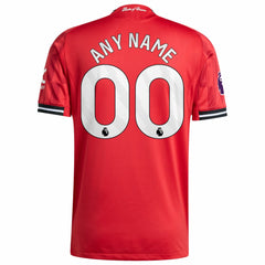 Manchester United Home 2025/26 Custom Jersey - Adidas Red