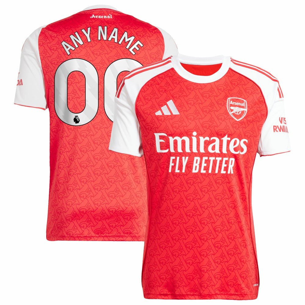 Arsenal 2025/26 Home Replica Custom Jersey - Adidas Red
