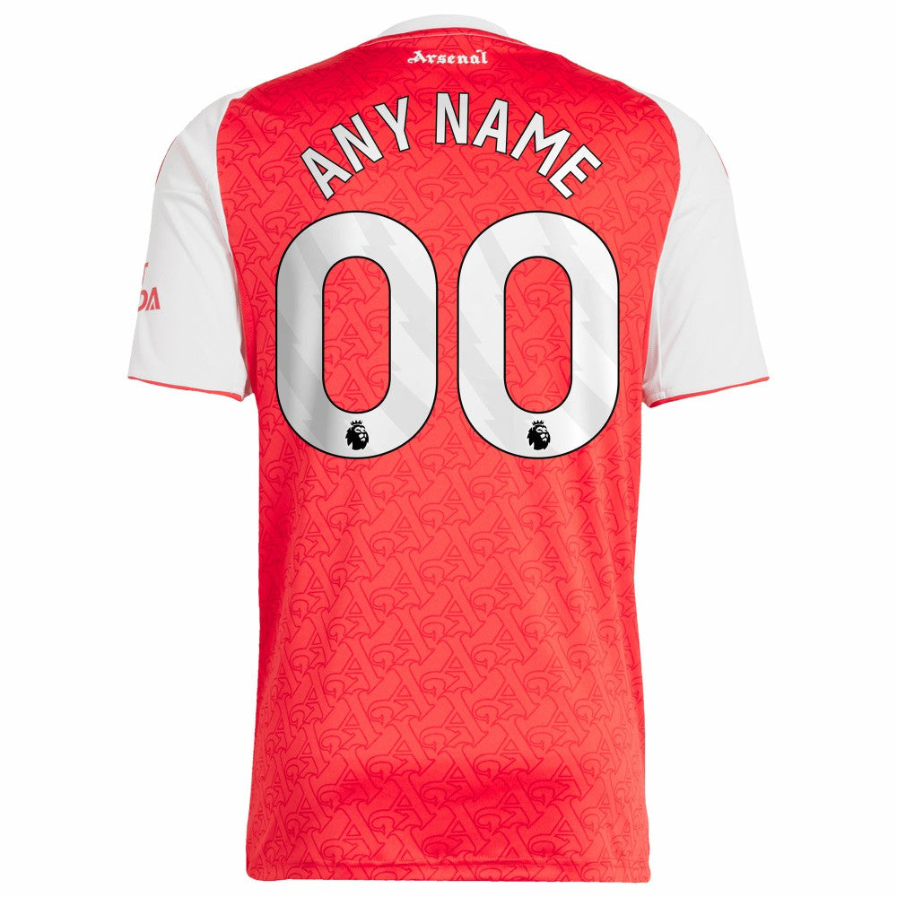 Arsenal 2025/26 Home Replica Custom Jersey - Adidas Red