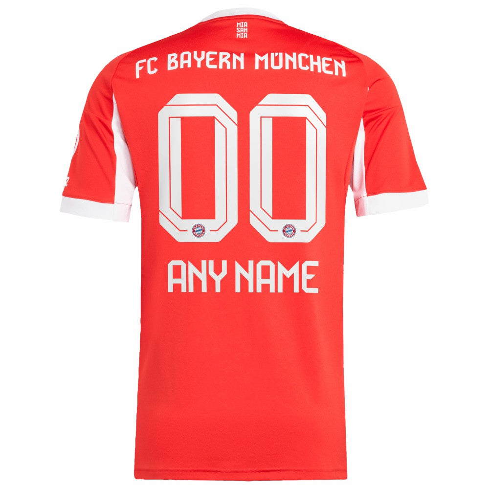 Bayern Munich 2025/26 Home Replica Custom Jersey - Adidas Red