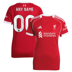 Liverpool Women's 2025/26 Home Custom Replica Jersey - Adidas Red