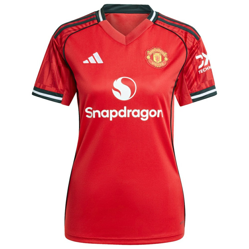 Manchester United Women's Home 2025/26 Custom Replica Jersey - Adidas Red