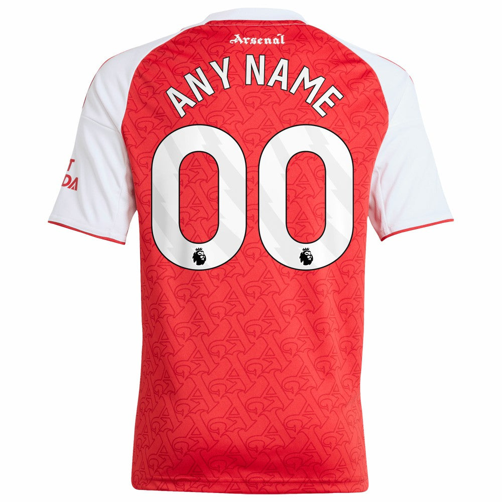 Arsenal Youth 2025/26 Home Replica Custom Jersey - Adidas Red