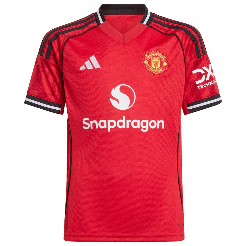 Manchester United Youth Home 2025/26 Custom Replica Jersey - Adidas Red