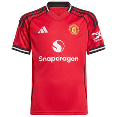 Manchester United Youth Home 2025/26 Custom Replica Jersey - Adidas Red