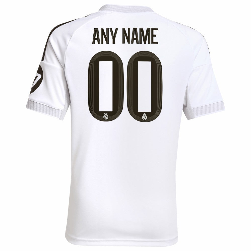 Real Madrid Youth 2025/26 Home Replica Custom Jersey - Adidas White